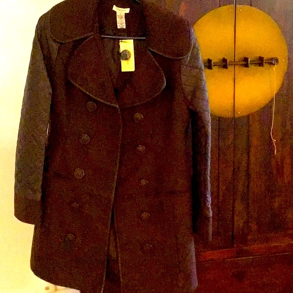 Vertigo Paris Jackets & Blazers - VERTIGO QUILTED WOOL DOUBLE BREASTED CHOCOLATE BROWN BRAND NEW COAT. BEAUTIFUL